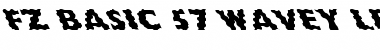 Download FZ BASIC 57 WAVEY LEFTY Normal Font Title Preview