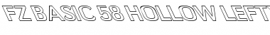Download FZ BASIC 58 HOLLOW LEFTY Normal Font Title Preview