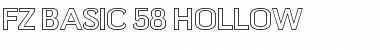 Download FZ BASIC 58 HOLLOW Normal Font Title Preview