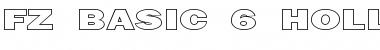 Download FZ BASIC 6 HOLLOW EX Normal Font Title Preview