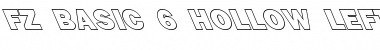 Download FZ BASIC 6 HOLLOW LEFTY Normal Font Title Preview