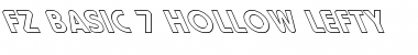 Download FZ BASIC 7 HOLLOW LEFTY Normal Font Title Preview