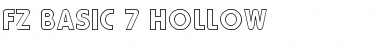 Download FZ BASIC 7 HOLLOW Normal Font Title Preview