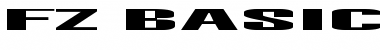 Download FZ BASIC 9 EX Normal Font Title Preview