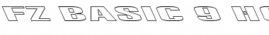 Download FZ BASIC 9 HOLLOW LEFTY Normal Font Title Preview