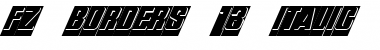 Download FZ BORDERS 13 ITALIC Normal Font Title Preview