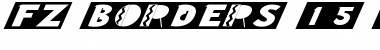 Download FZ BORDERS 15 ITALIC Normal Font Title Preview
