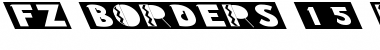 Download FZ BORDERS 15 LEFTY Normal Font Title Preview