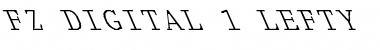 Download FZ DIGITAL 1 LEFTY Normal Font Title Preview