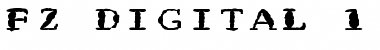 Download FZ DIGITAL 1 MANGLED EX Normal Font Title Preview