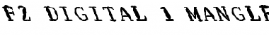 Download FZ DIGITAL 1 MANGLED LEFTY Normal Font Title Preview