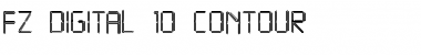 Download FZ DIGITAL 10 CONTOUR Normal Font Title Preview
