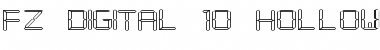 Download FZ DIGITAL 10 HOLLOW EX Normal Font Title Preview