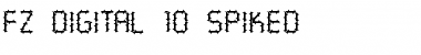 Download FZ DIGITAL 10 SPIKED Normal Font Title Preview