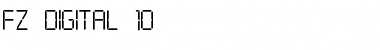 Download FZ DIGITAL 10 Normal Font Title Preview