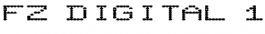 Download FZ DIGITAL 11 EX Normal Font Title Preview
