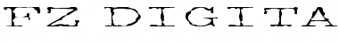 Download FZ DIGITAL 2 EX Normal Font Title Preview