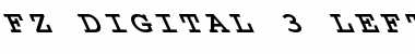 Download FZ DIGITAL 3 LEFTY Bold Font Title Preview