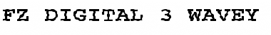 Download FZ DIGITAL 3 WAVEY Normal Font Title Preview