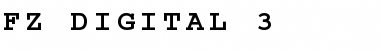 Download FZ DIGITAL 3 Bold Font Title Preview