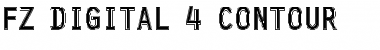 Download FZ DIGITAL 4 CONTOUR Normal Font Title Preview