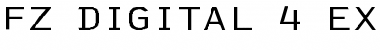 Download FZ DIGITAL 4 EX Normal Font Title Preview