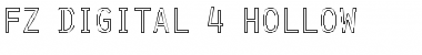Download FZ DIGITAL 4 HOLLOW Normal Font Title Preview