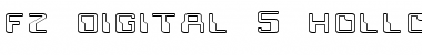 Download FZ DIGITAL 5 HOLLOW EX Normal Font Title Preview