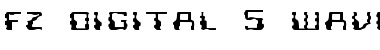 Download FZ DIGITAL 5 WAVEY EX Normal Font Title Preview