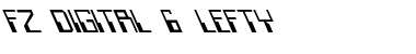 Download FZ DIGITAL 6 LEFTY Y Font Title Preview