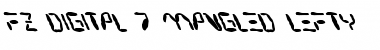 Download FZ DIGITAL 7 MANGLED LEFTY Normal Font Title Preview