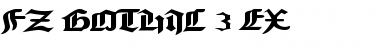Download FZ GOTHIC 3 EX Normal Font Title Preview