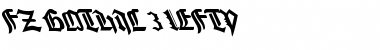 Download FZ GOTHIC 3 LEFTY Normal Font Title Preview