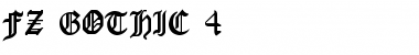 Download FZ GOTHIC 4 Normal Font Title Preview