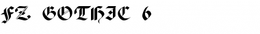 Download FZ GOTHIC 6 Normal Font Title Preview