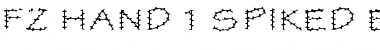 Download FZ HAND 1 SPIKED EX Normal Font Title Preview