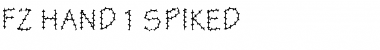 Download FZ HAND 1 SPIKED Normal Font Title Preview