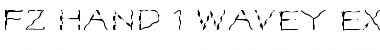 Download FZ HAND 1 WAVEY EX Normal Font Title Preview