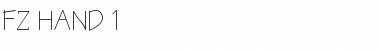 Download FZ HAND 1 Normal Font Title Preview