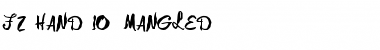 Download FZ HAND 10 MANGLED Normal Font Title Preview