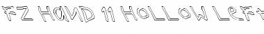 Download FZ HAND 11 HOLLOW LEFTY Normal Font Title Preview