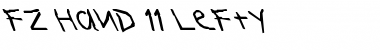 Download FZ HAND 11 LEFTY Normal Font Title Preview