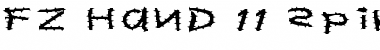 Download FZ HAND 11 SPIKED EX Normal Font Title Preview