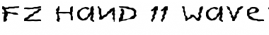 Download FZ HAND 11 WAVEY EX Normal Font Title Preview