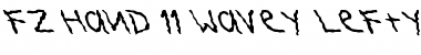 Download FZ HAND 11 WAVEY LEFTY Normal Font Title Preview