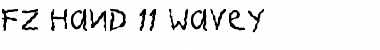 Download FZ HAND 11 WAVEY Normal Font Title Preview