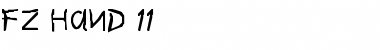 Download FZ HAND 11 Normal Font Title Preview