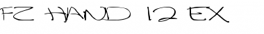 Download FZ HAND 12 EX Normal Font Title Preview