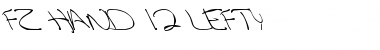 Download FZ HAND 12 LEFTY Normal Font Title Preview