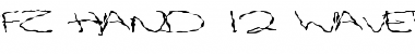 Download FZ HAND 12 WAVEY EX Normal Font Title Preview